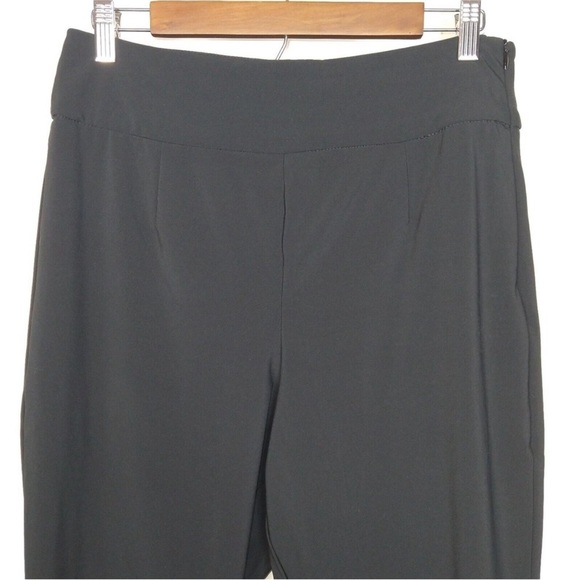 Good American The Exec Pants Womens Size 3 L Black  Ankle-Zip Stretch High Rise - Picture 8 of 9